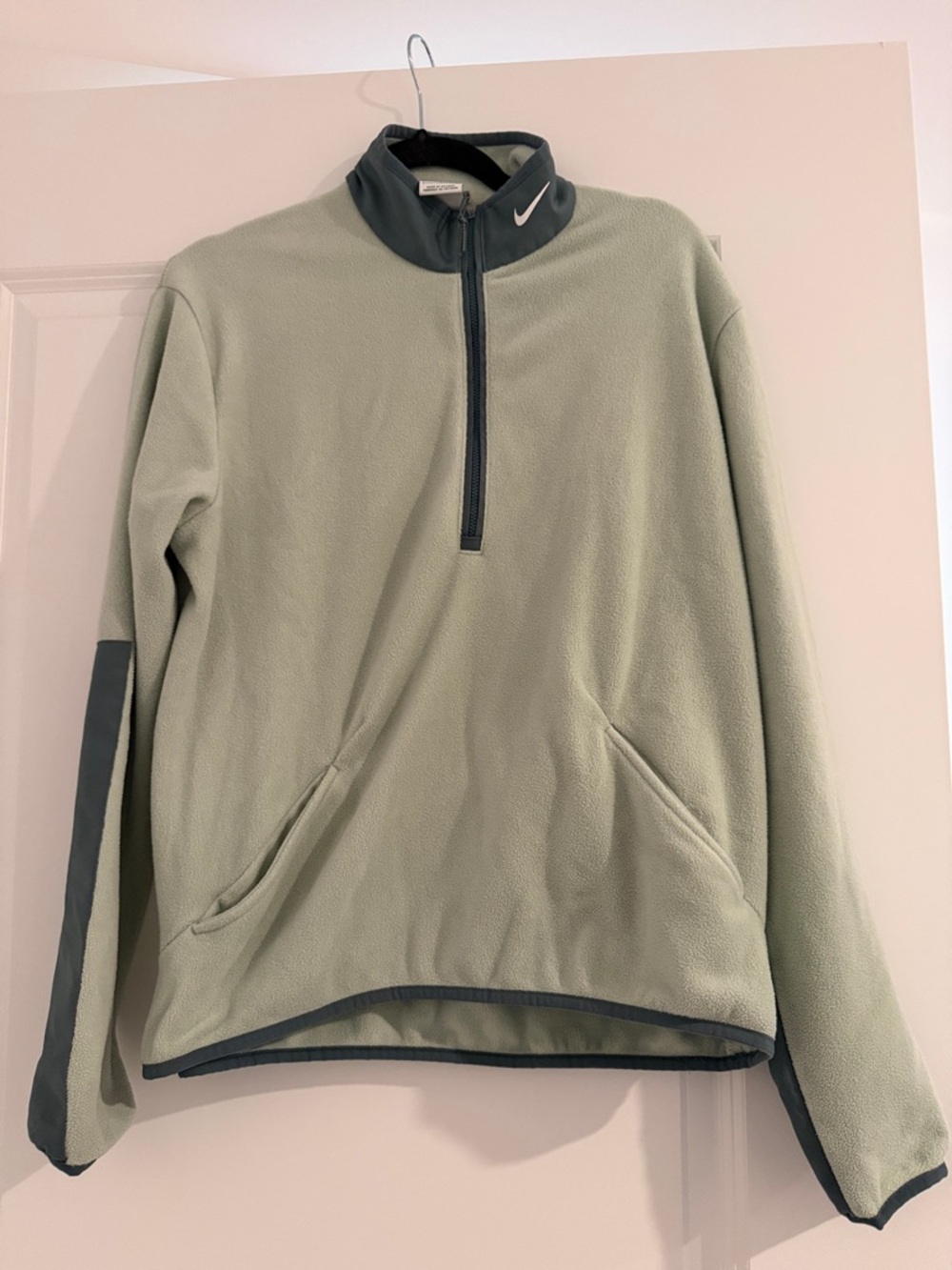 Nike unisex Half-Zip Fleece Pullover - Sage/Charcoal